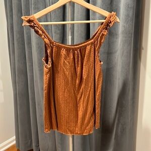 Holding Horses Anthropologie flutter sleeve tank top